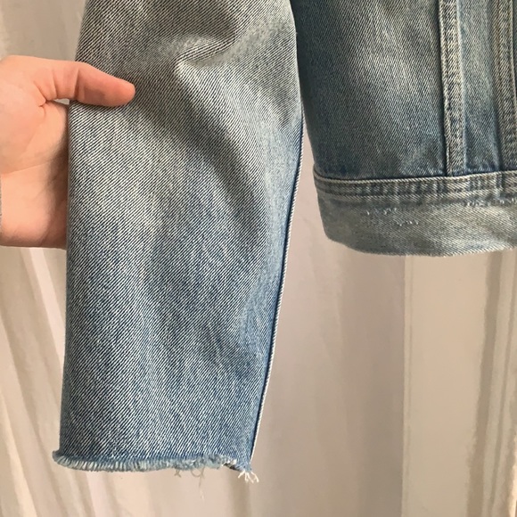 Re/done denim jacket raw hem - Picture 4 of 9